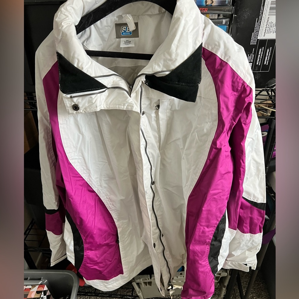 SKB Active Sli Jacket White and Pink 3XL